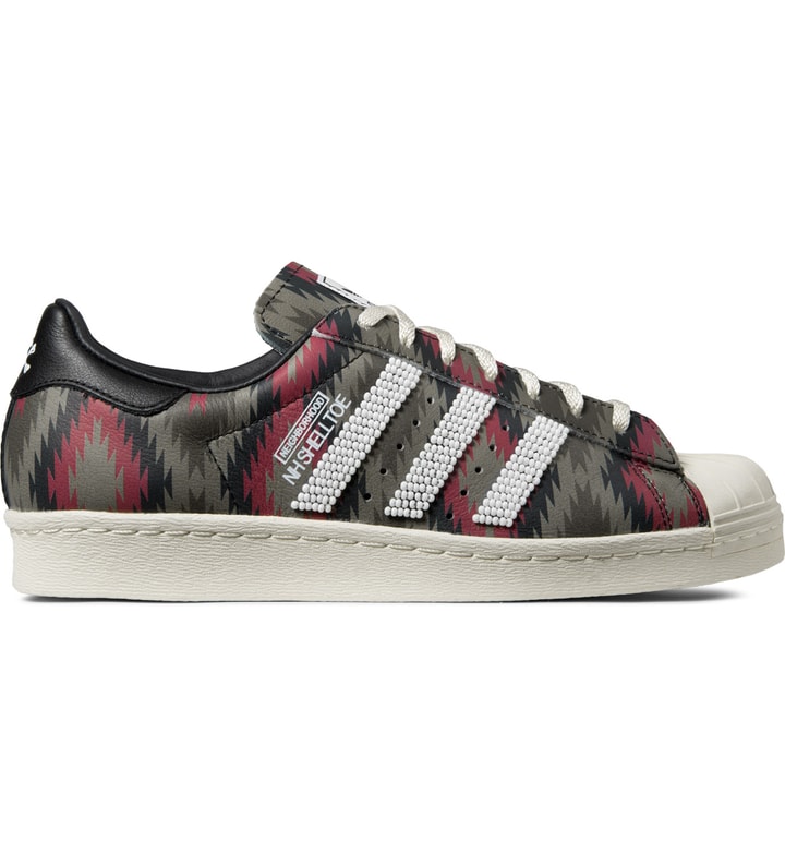 NEIGHBORHOOD x adidas Originals Beige/Red NH Shelltoe Shoes Placeholder Image