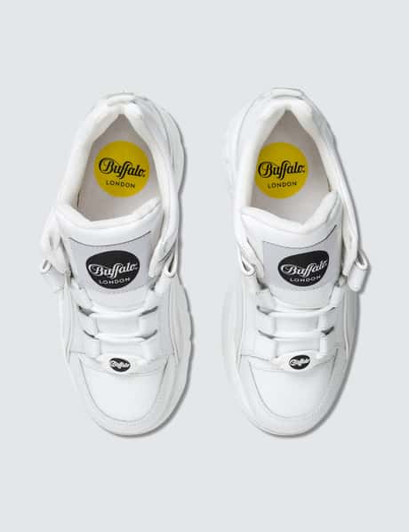 Buffalo Classic Buffalo White 60 Leather Platform Sneakers Buffalo