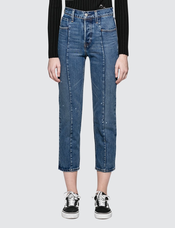 "No Limits" Altered Straight Leg Jeans Placeholder Image