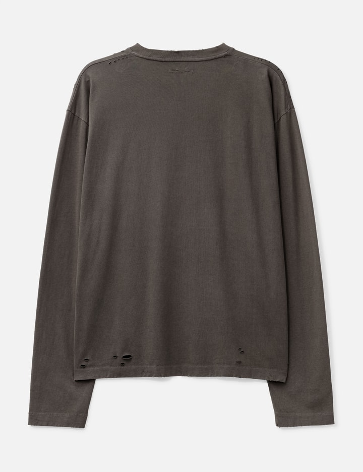 Faded Grey Aging Damaged Long Sleeve T-Shirt Placeholder Image