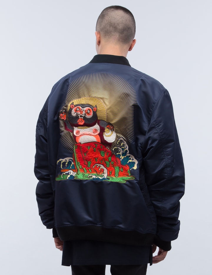 Evil Palm Civet Embroidery Bomber Jacket Placeholder Image
