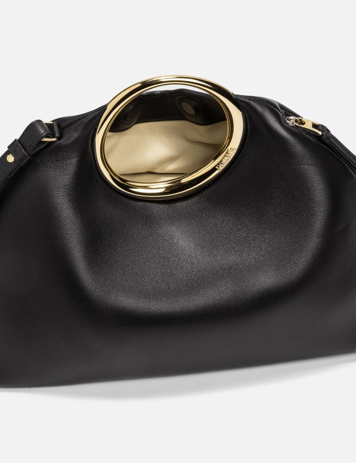 Shop Jacquemus Le Calino Ring Hand Bag In Black