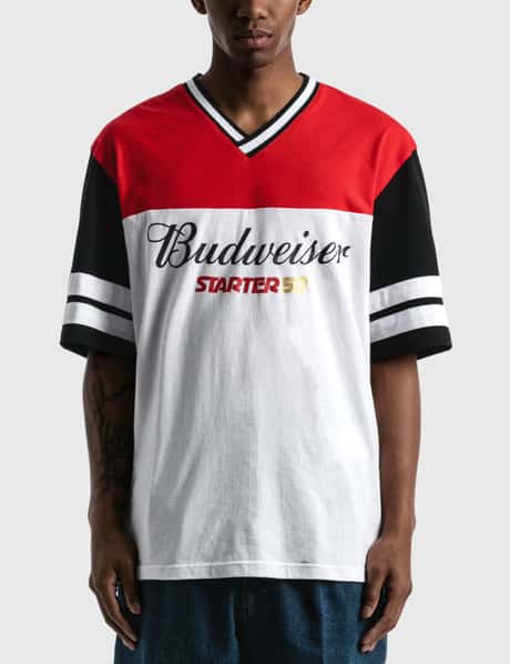 Starter Budweiser x Starter Colorblocked Oversized T-Shirt