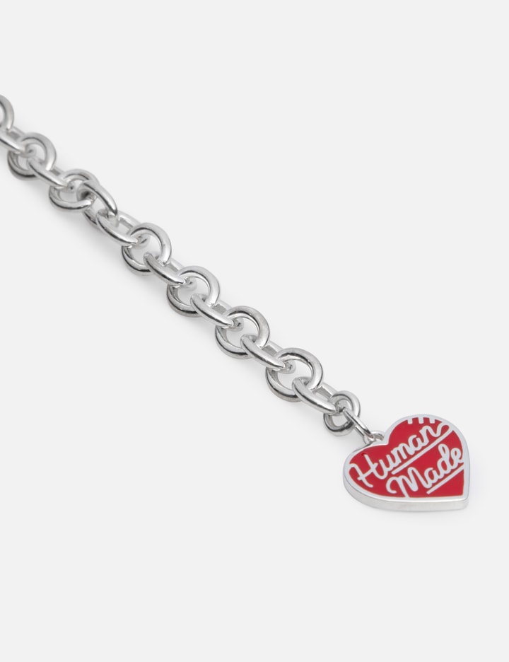 Shop Human Made Heart Silver Bracelet In Red