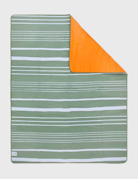SUNNYLIFE  Beach & Picnic Blanket Olive & Neon Pomelo