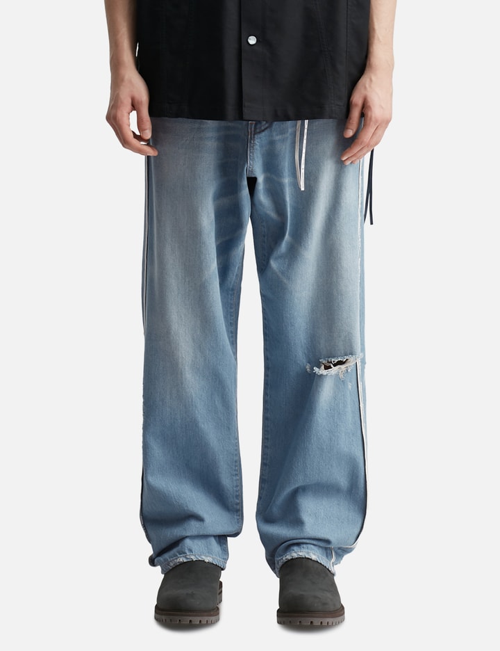 INSIDE-OUT STRAIGHT DENIM PANTS Placeholder Image