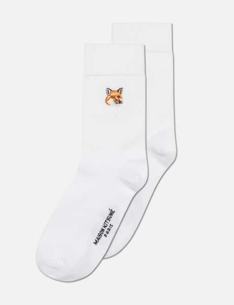 Maison Kitsuné Fox Head Patch Socks