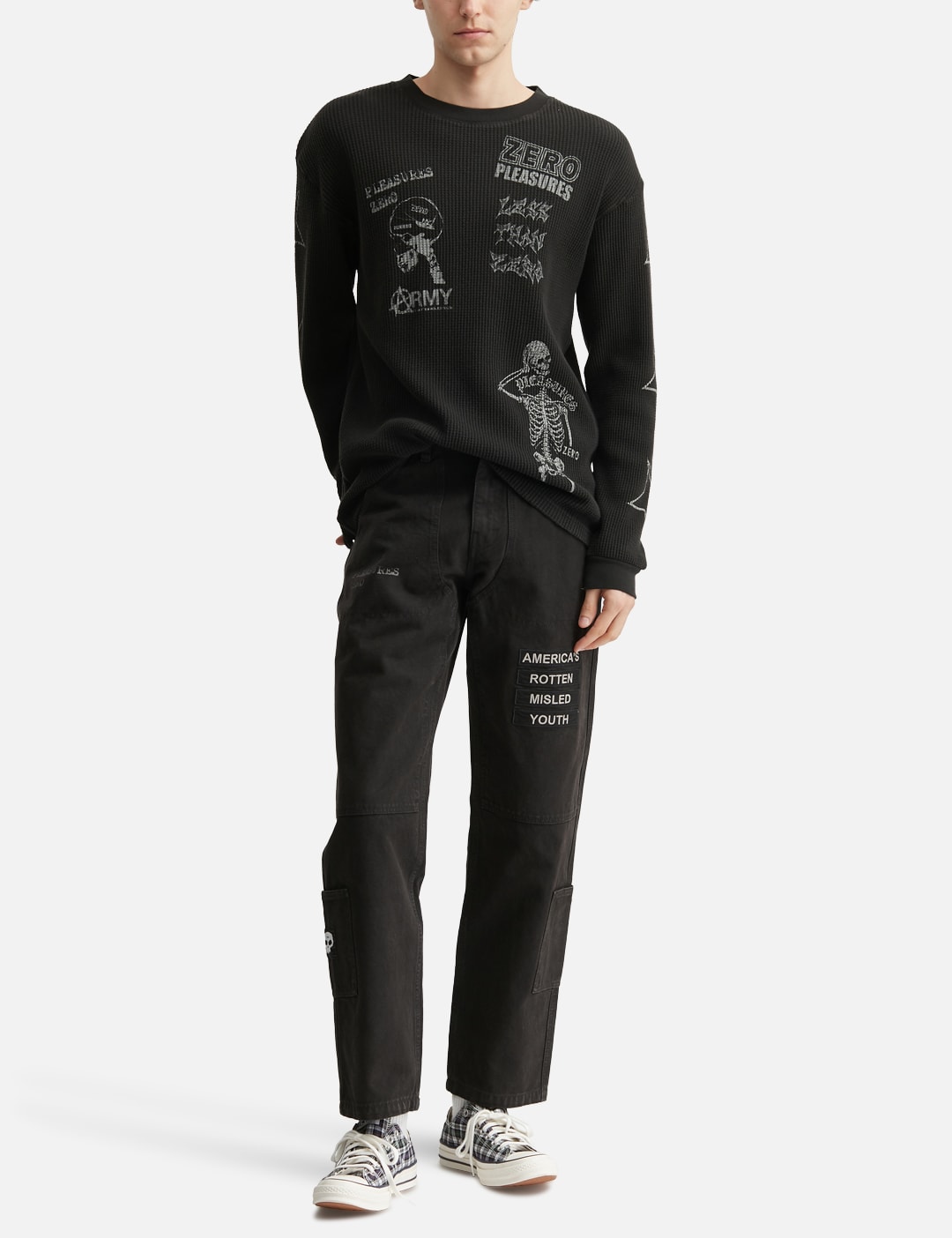 Zero X Pleasures Misled Thermal Long Sleeve view 16