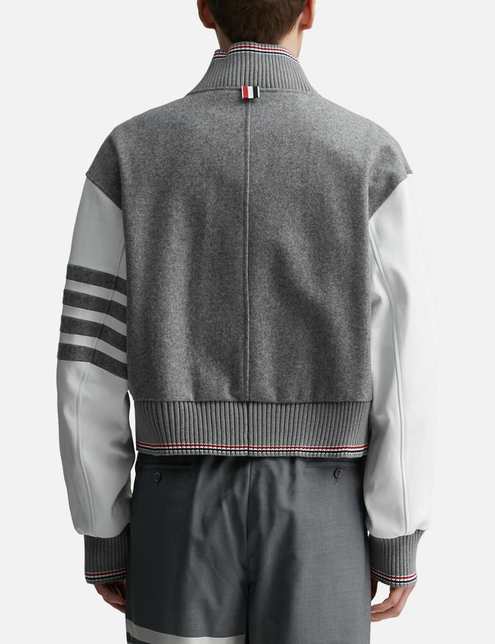 Snap Front Oversized Cropped Blouson Jacket Placeholder Image