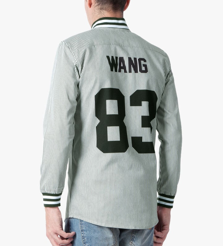 White Wang 83 Oxford Baseball Shirt Placeholder Image