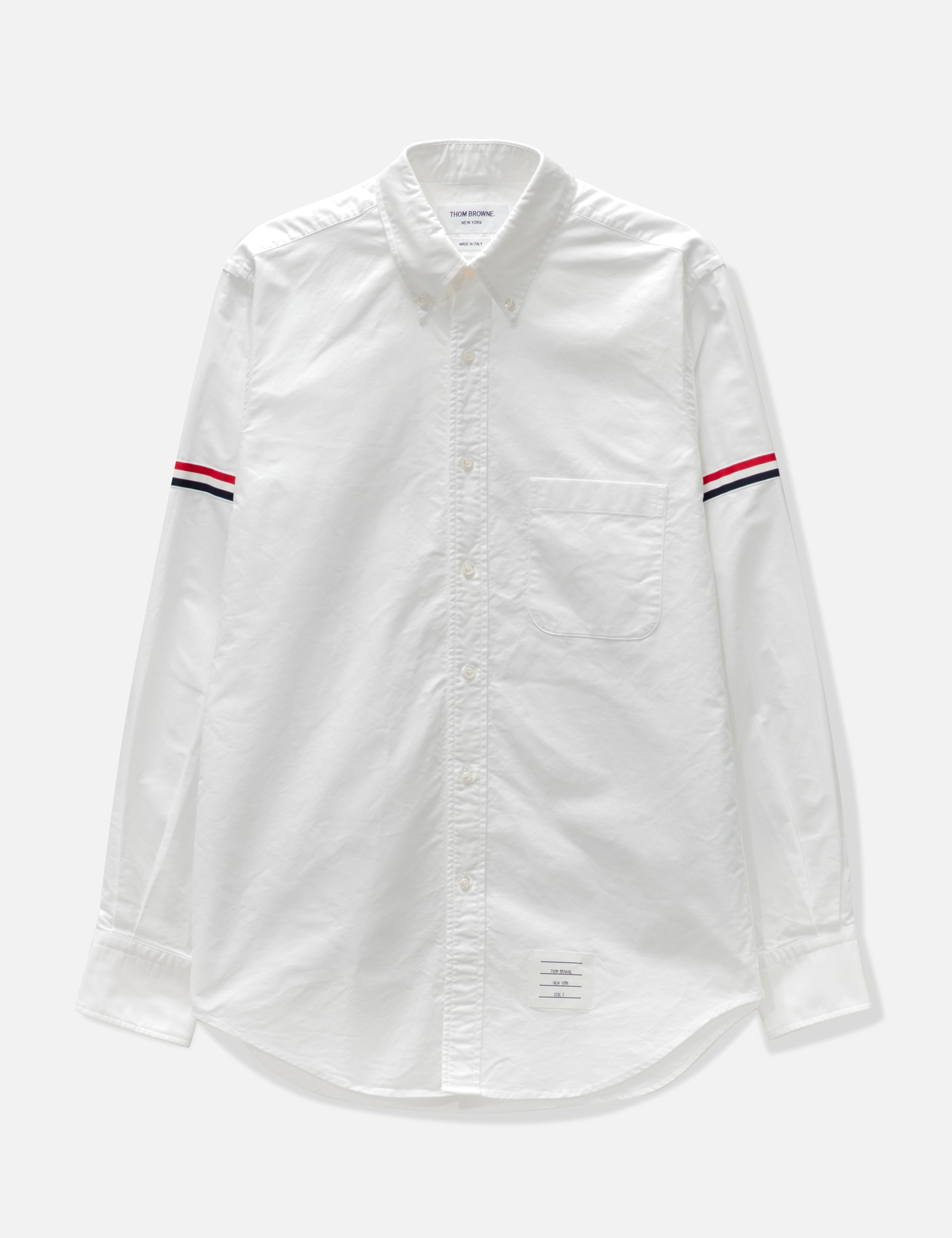 White Oxford Striped Grosgrain Armband Classic Shirt view 16