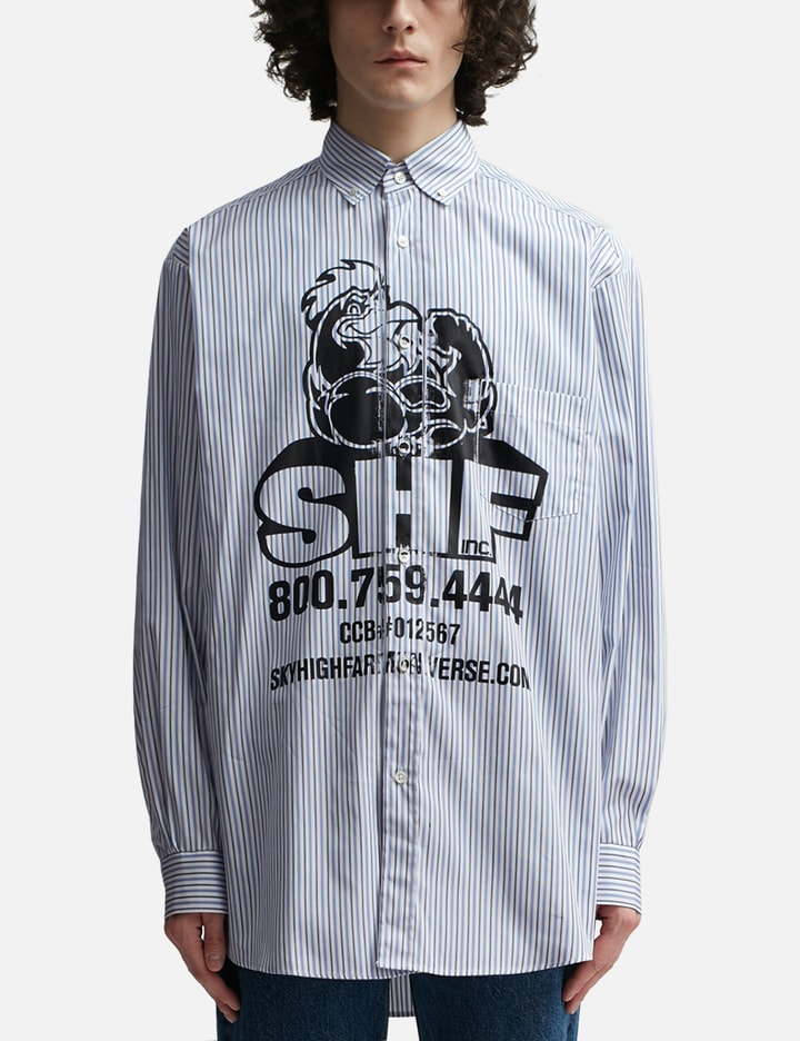 Sky High Farm Workwear Blue Shf Chicken Shirt In Blue