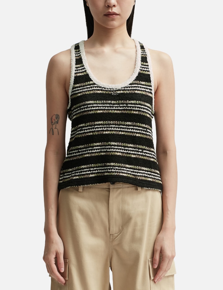 Striped U Neck Tank Top Placeholder Image