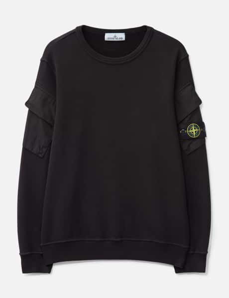 스톤 아일랜드 Brushed Organic Cotton Fleece Sweatshirt