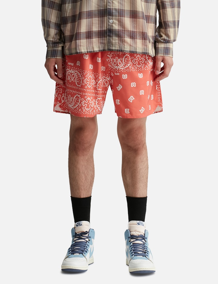 Bandana Print Swim Trunks Placeholder Image