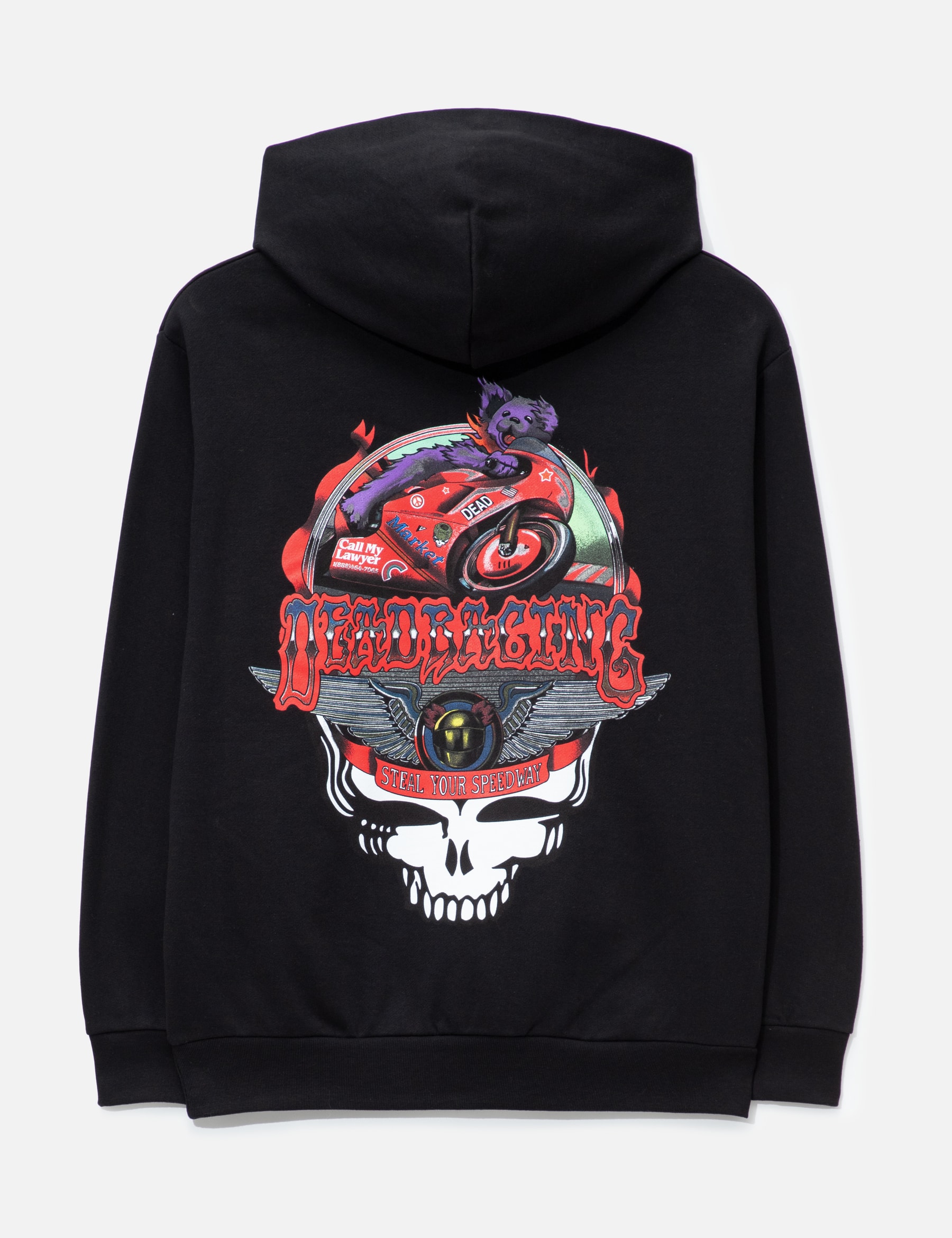 X Grateful Dead Stealie Moto Bear Hoodie view 16
