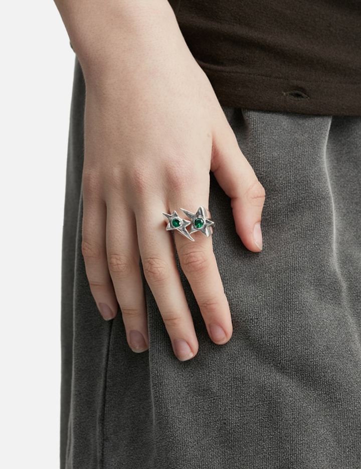 Green Two Stone Ring Placeholder Image