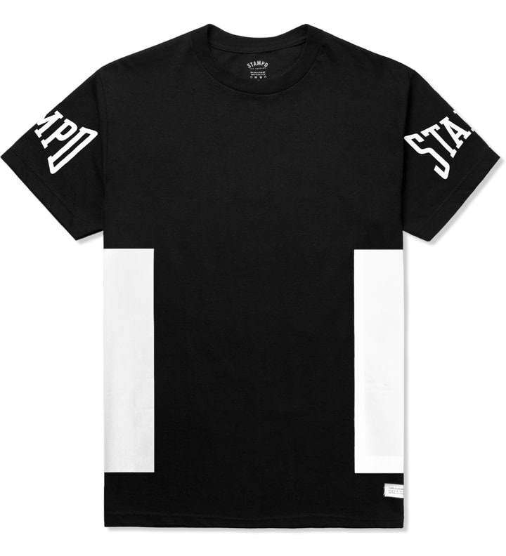 Black Solid Side Print T-Shirt Placeholder Image