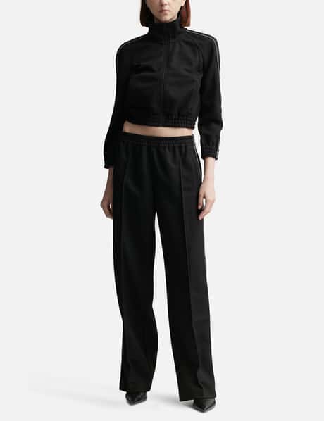 Cropped Track Jacket With Logo Tape In Pique view 11