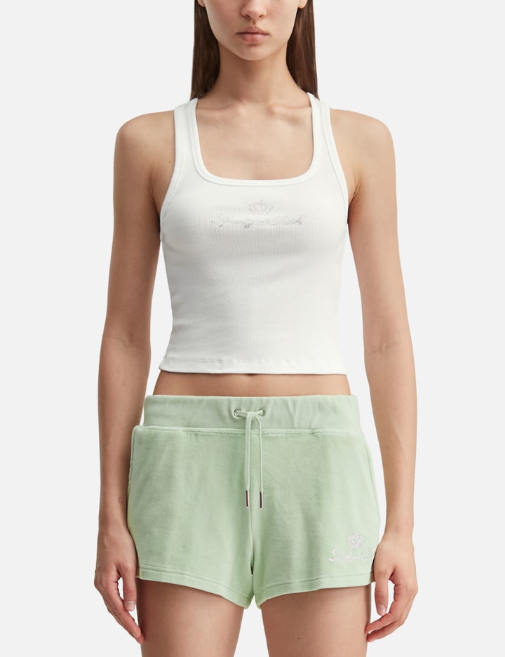 Sporty & Rich Sporty & Rich X Juicy Couture Crown Ribbed Tank