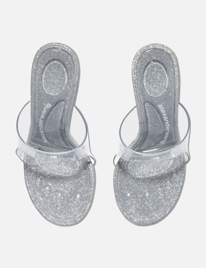 Shop Alexander Wang Nudie Glitter Sandal In Silver
