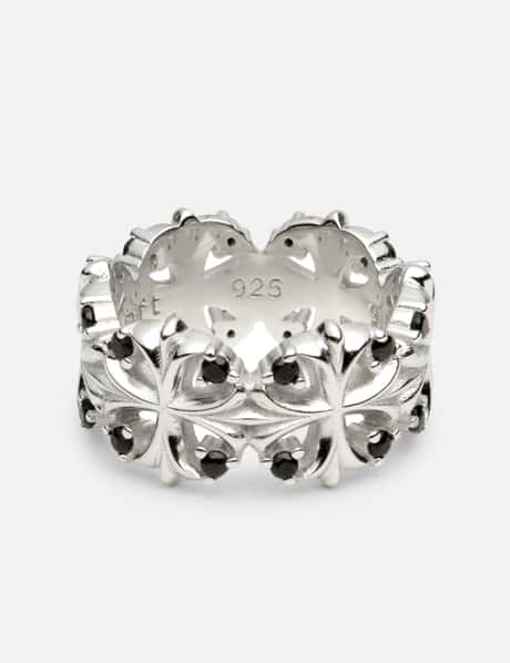 MIDNIGHT FACTORY Maltese-Cross Quadruplets Ring