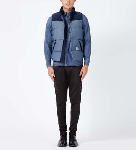Bedwin & The Heartbreakers - Chambray Fripp Down Vest | HBX 