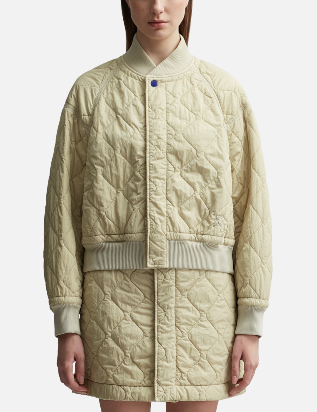 Quilted Nylon Bomber Jacket view 6
