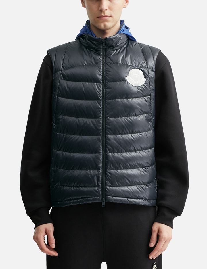 Menelao Hooded Curvy-Quilted Down Gilet Placeholder Image