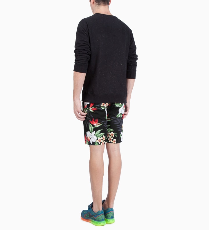 Black Hawaiian Flower Shorts Placeholder Image