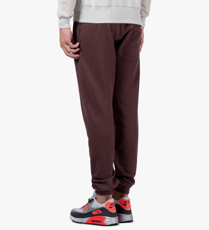 Burgundy Melange Classic Sweatpants Placeholder Image