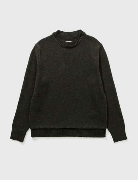 Maison Margiela - Double Collar Melange Sweater | HBX