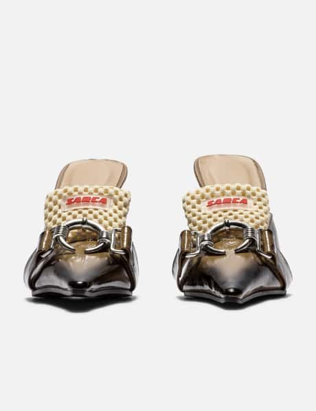 Olympia, Signature Style Upcycled Mule High Heel view 7