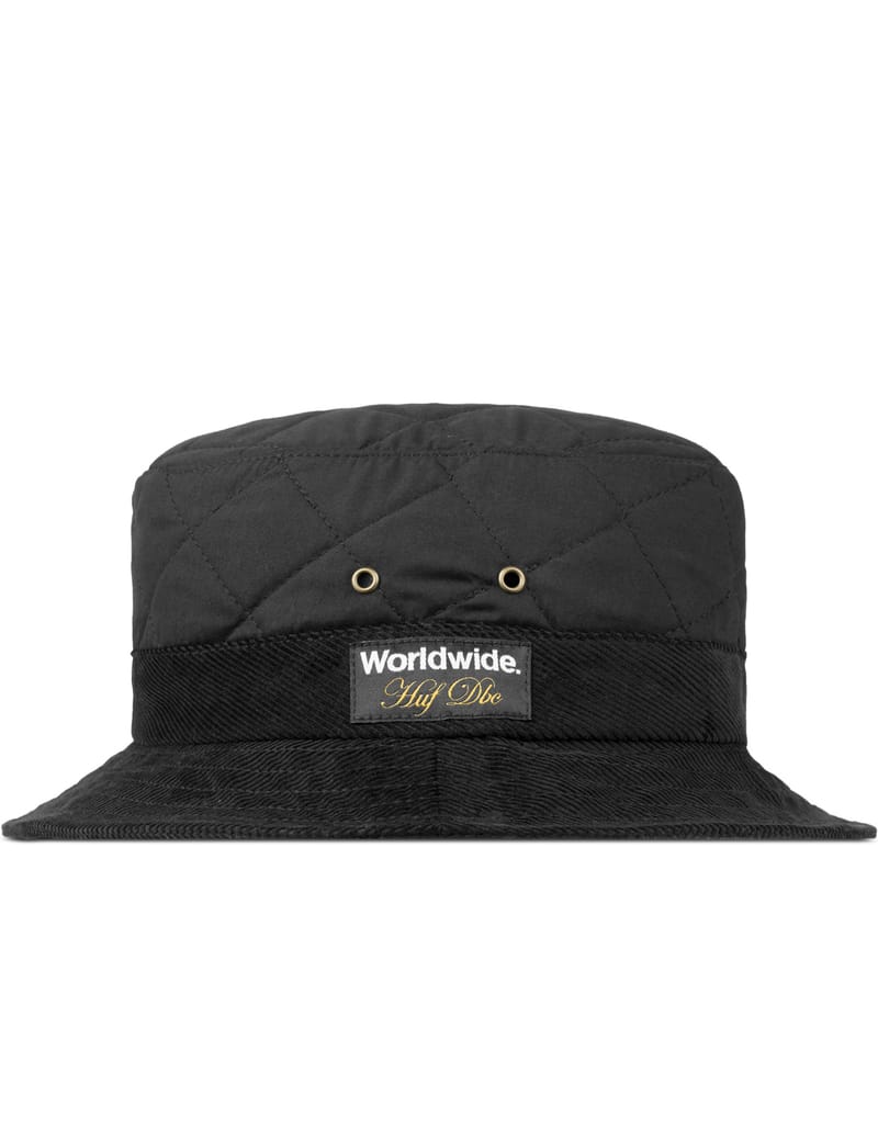 Huf - Black Quilted Bucket Hat | HBX 