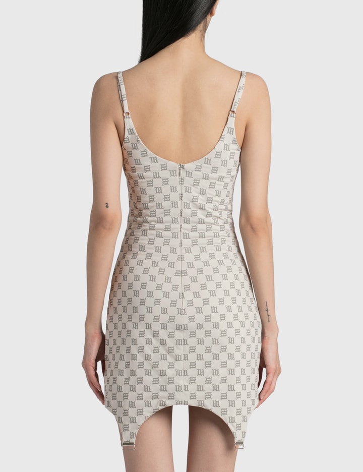 Nike Monogram all over logo print bodycon dress in pink