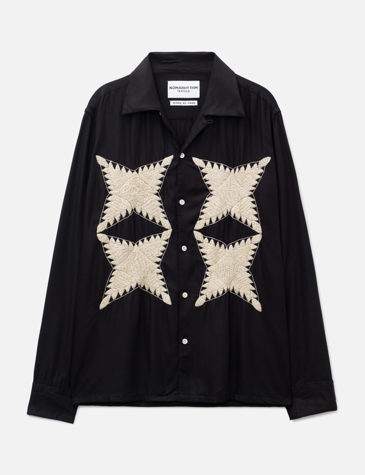 NÒMARHYTHM TEXTILE Quilt Embroidery Shirt