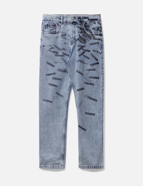 Pleasures - Plop 5 Pocket Denim Slim Jean | HBX - Globally Curated Fashion  and Lifestyle by Hypebeast