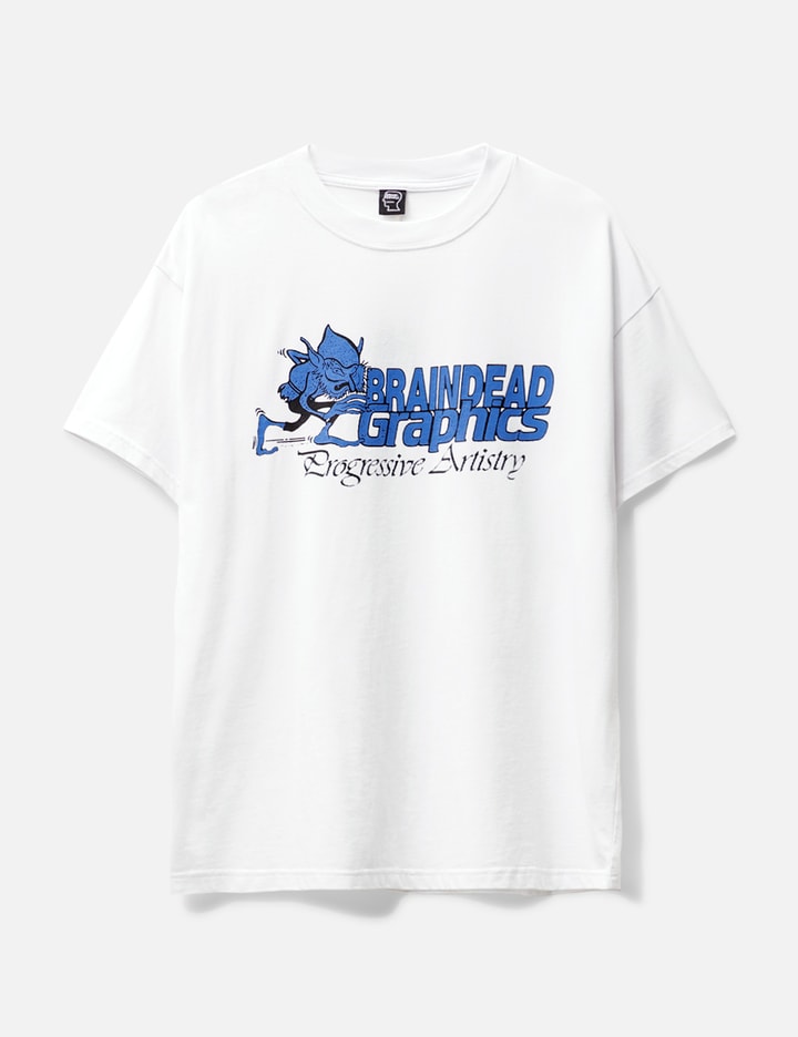 Brain Dead Progressive Artistry T-shirt In White