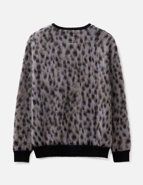white Leopard Faux Mohair white Leopard Faux Mohair