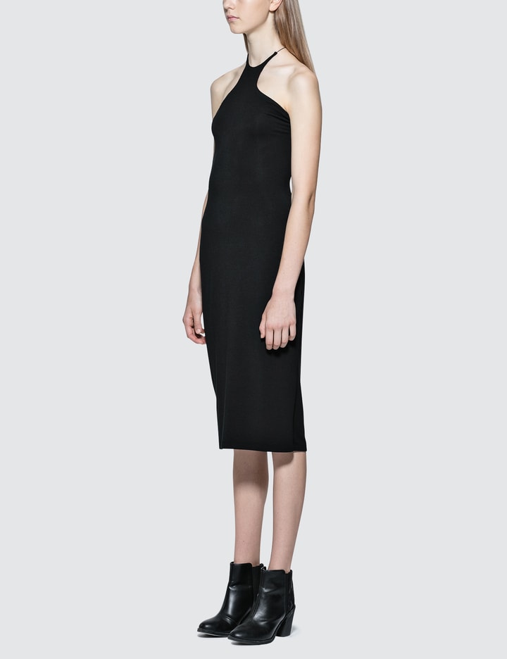 Stretch Jersey Razor Front Dress With Lowcut Back Placeholder Image