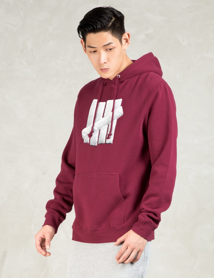 Burgundy Embroidery Strike Hoodie Placeholder Image
