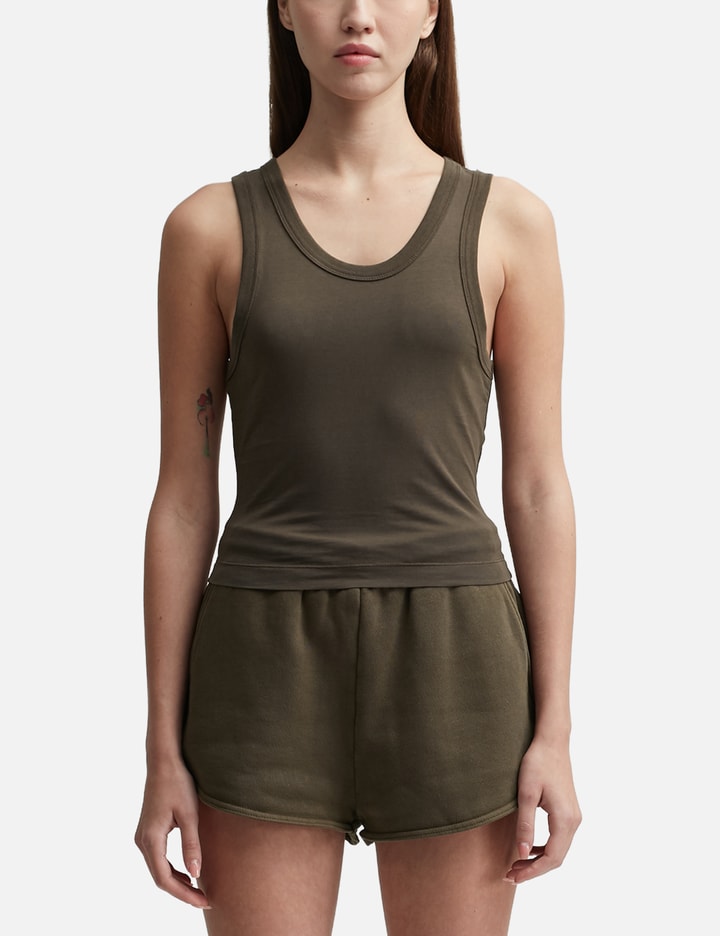 Entire Studios Cropped Tank Top In Black