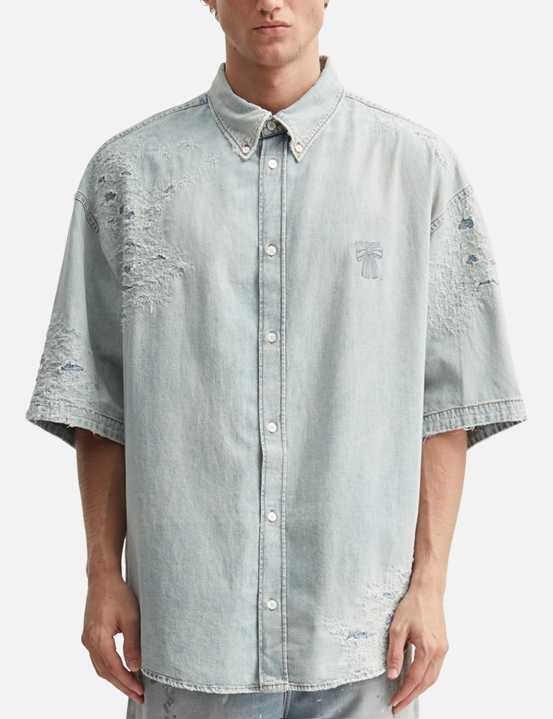 Mended Denim Shirt view 11