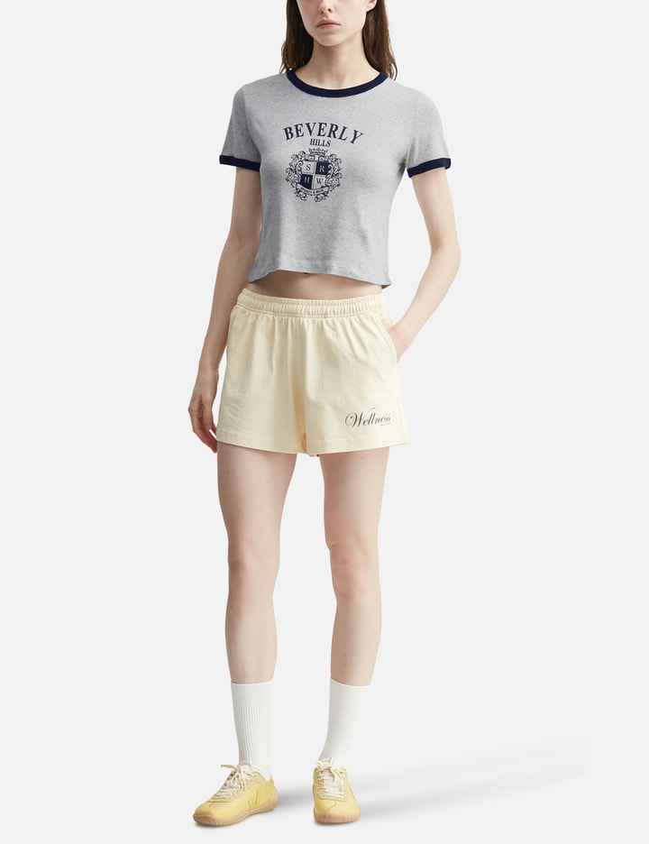 Sporty & Rich BH Crest Soft Ringer Tee