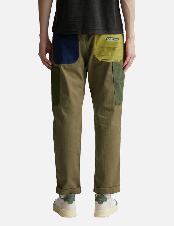 Shop Human Made Crazy Painter Pants In Beige