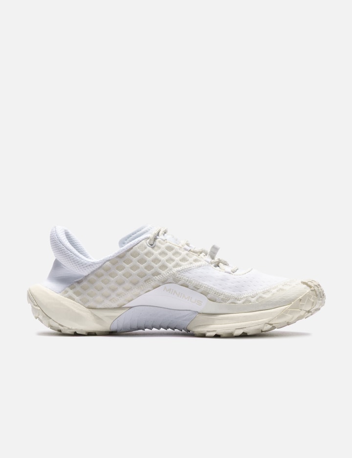 New Balance Minimus Rubber-trimmed Mesh Sneakers In White