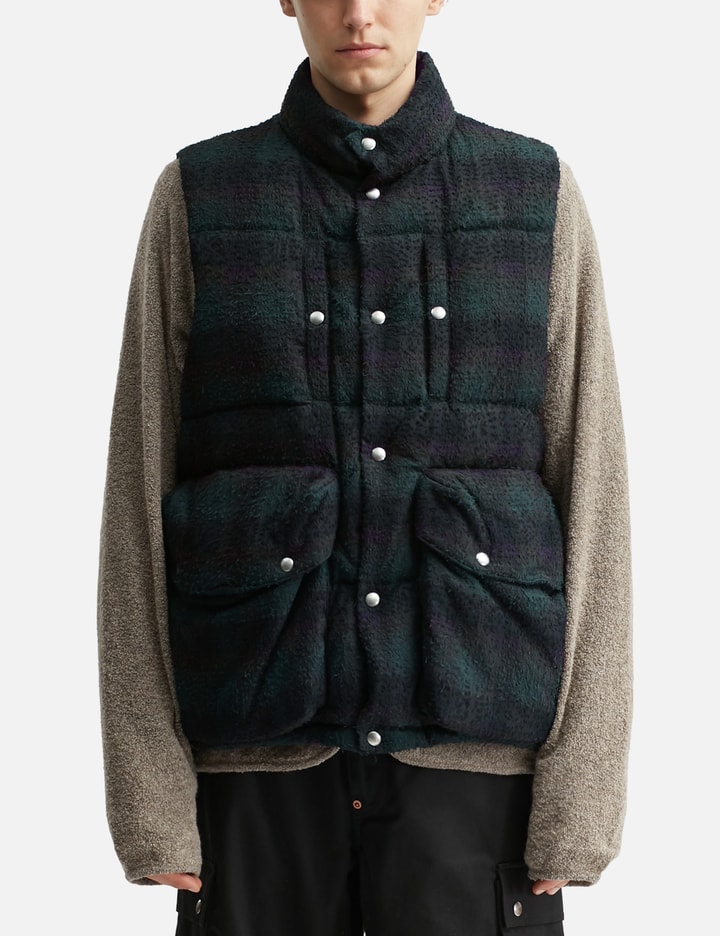Plaid Puffer Reversivle Vest Placeholder Image