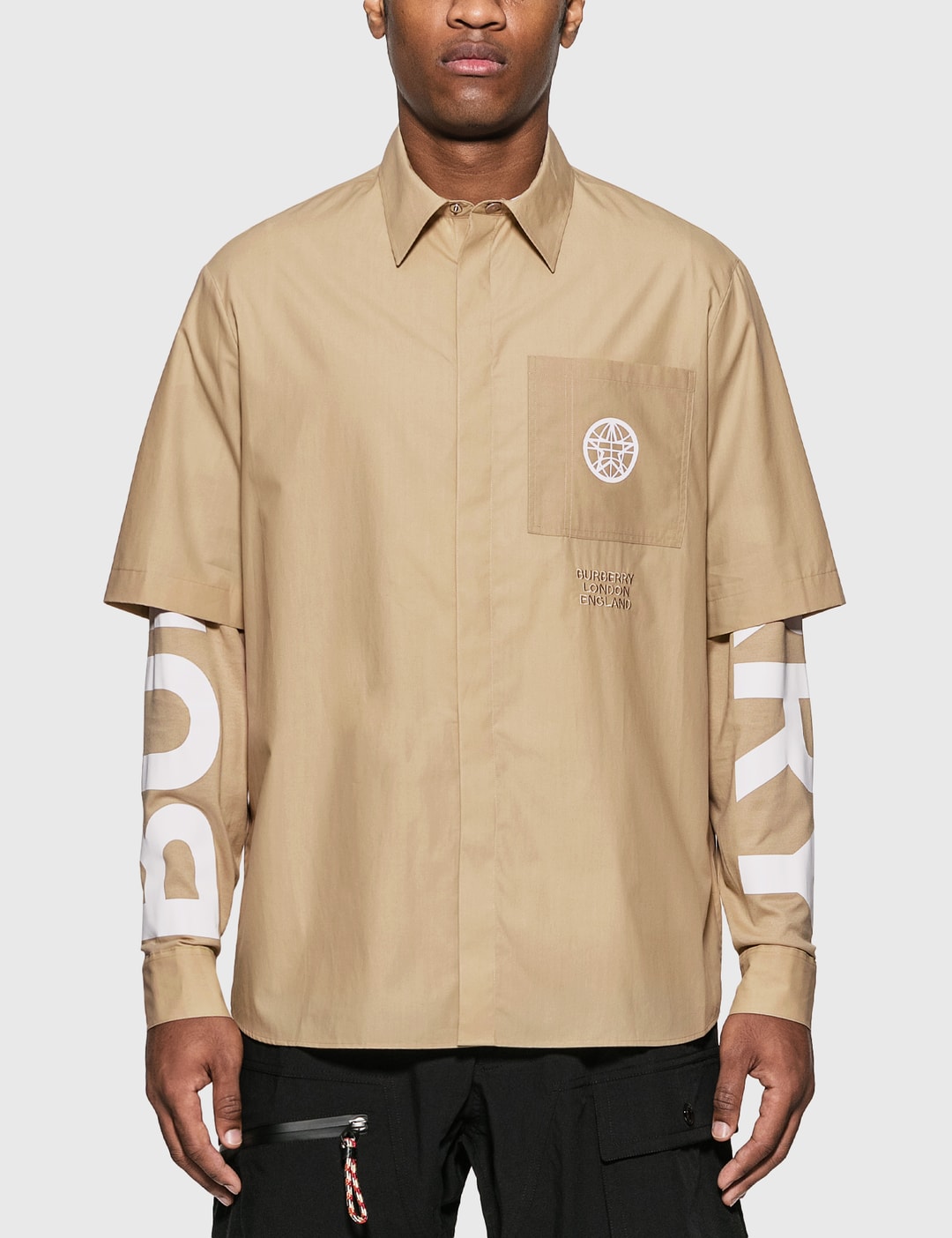 Burberry - Globe Graphic Cotton Oversized Shirt | HBX - Globally Curated  Fashion and Lifestyle by Hypebeast