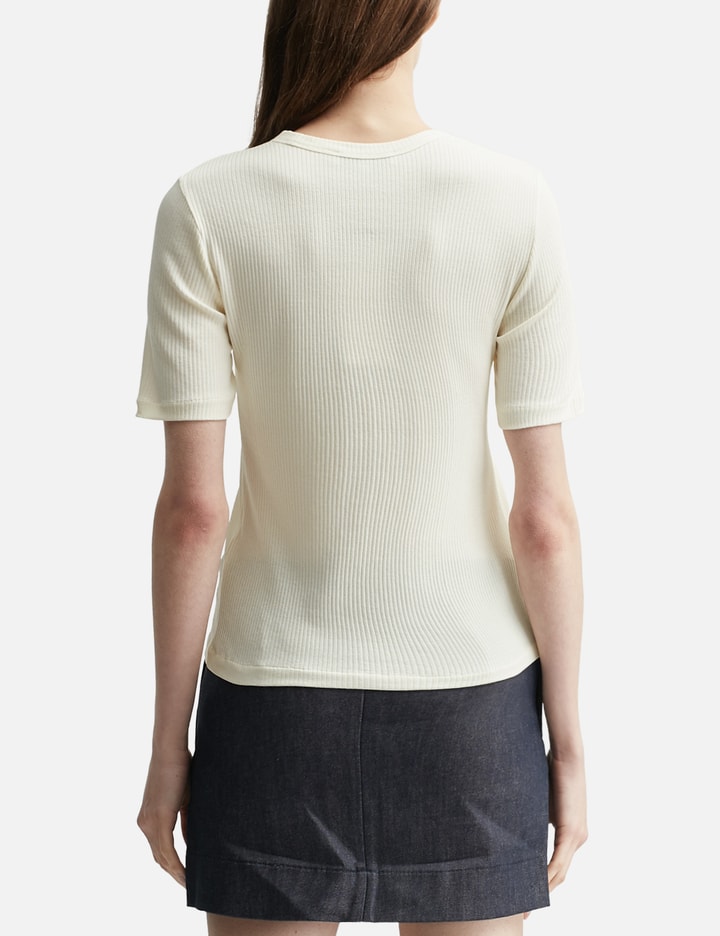 Maison Kitsuné Baby Fox Ribbed Fitted T-Shirt