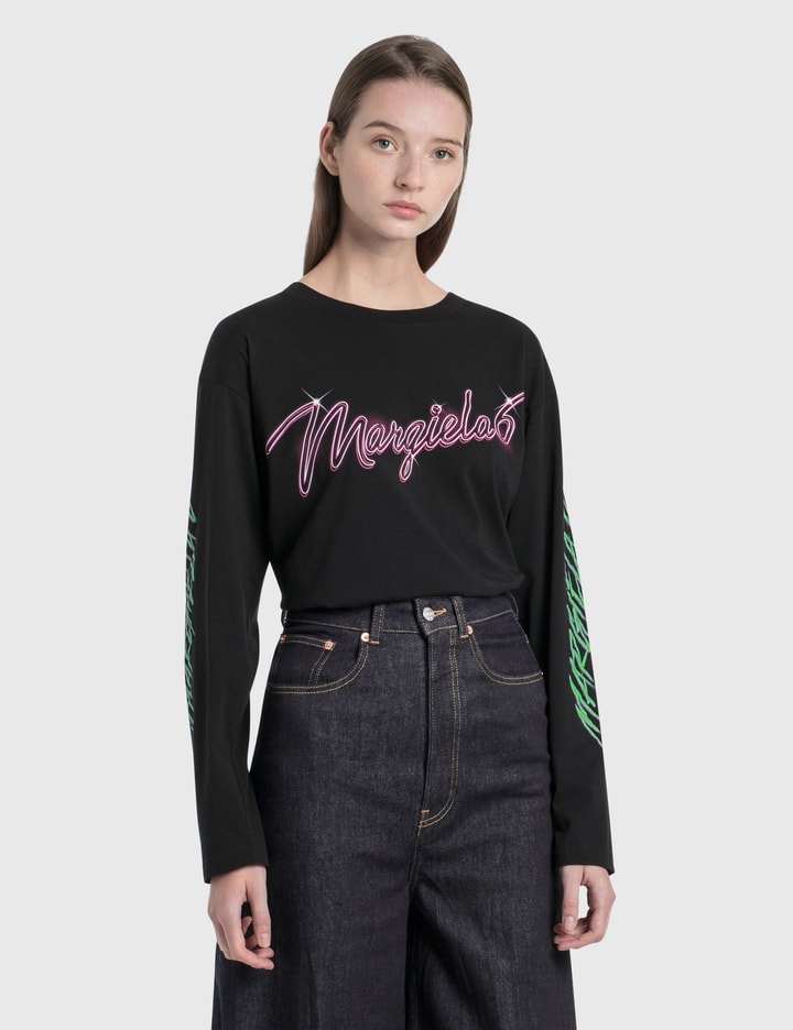 Margiela 6 Neon Logo Long Sleeve T-Shirt Placeholder Image